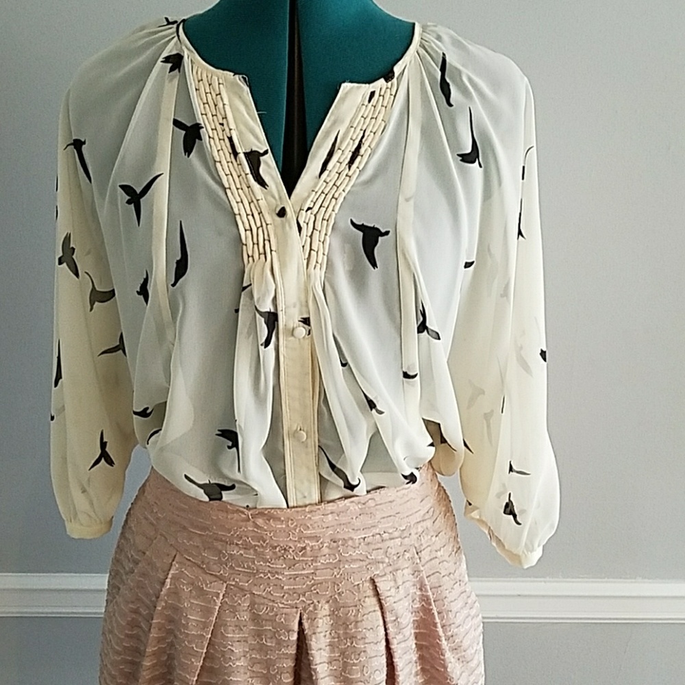 Black Rain Blouse Size Small